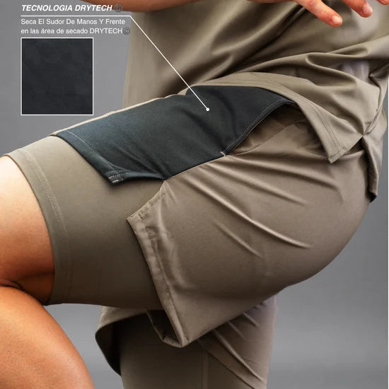 Men's Drybreak Advanced Coffee Shorts (Left)