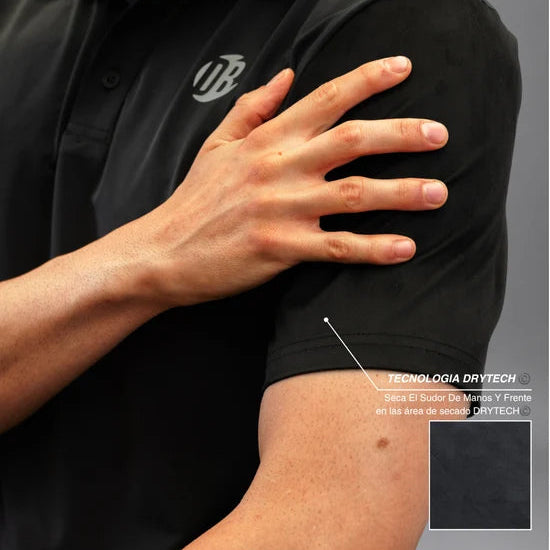 Men's Drybreak Black Polo