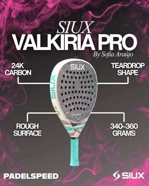 Raquetes de Padel Siux Valkiria Pro by Sofia Araújo (2026)
