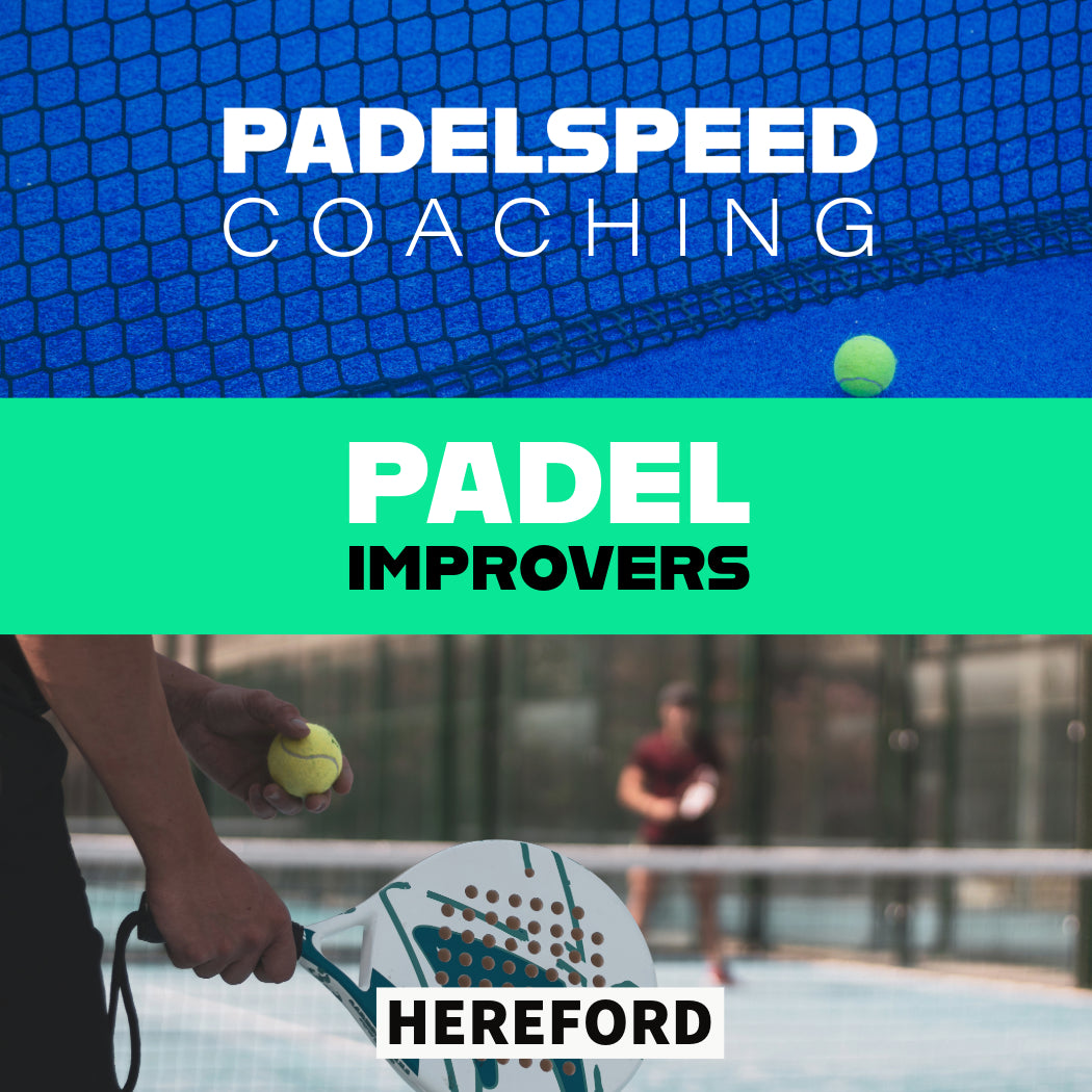Padelspeed Coaching: Padel Improvers, Mondays 6-7pm (Hereford)