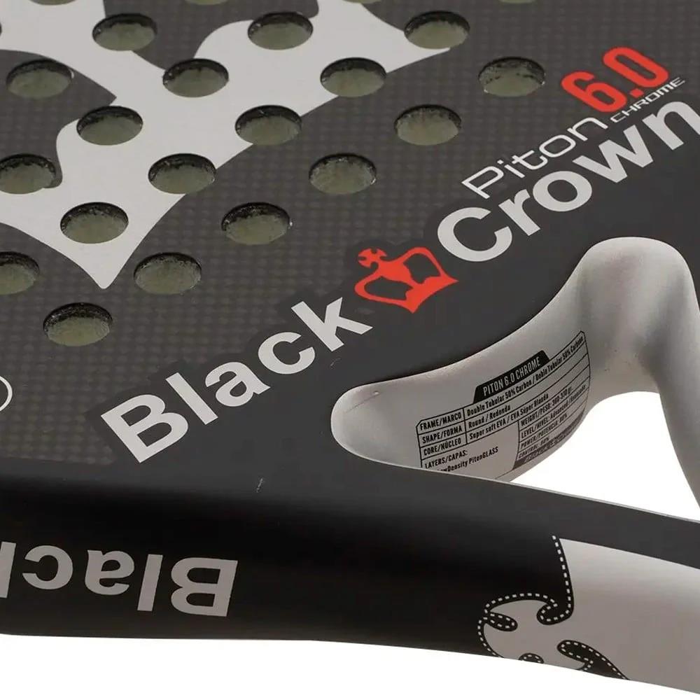 Padel Racket Black Crown Piton 6.0 Chrome