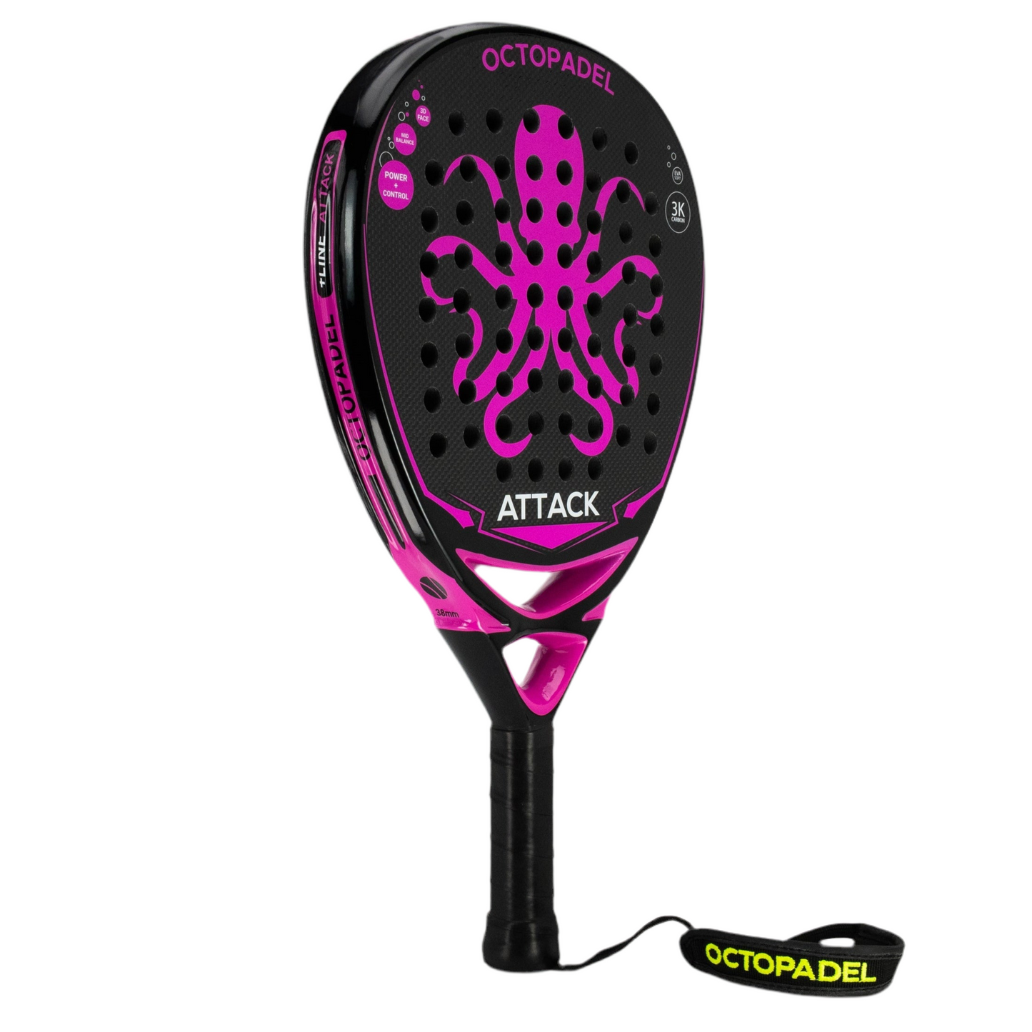 Padel Racket Octopadel Attack (Pink, Soft Feel)