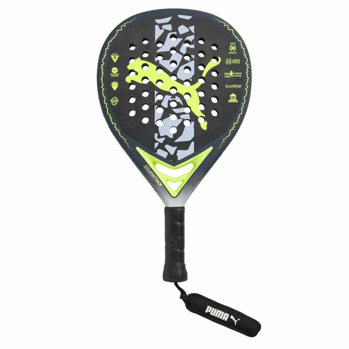 Padel Racket Puma Solarattack CT Multicolour - Padelspeed Padel, Squash & Tennis