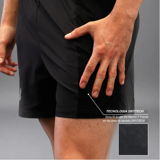 Men's Drybreak Black Shorts (Left)
