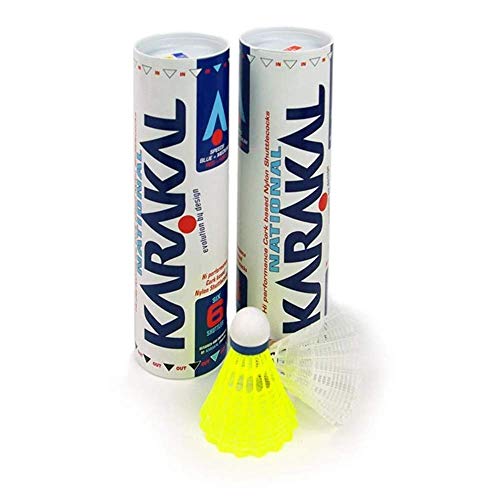 Karakal Red Fast National Shuttlecocks (Yellow)