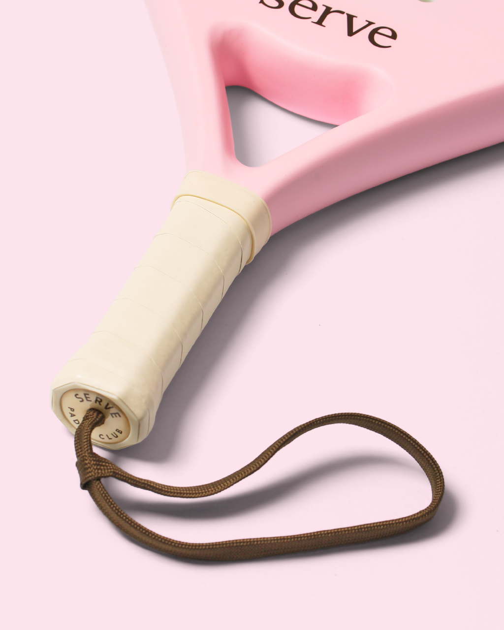 Padel Racket Serve Pastel Pink