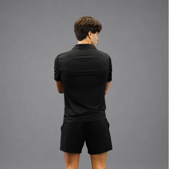 Men's Drybreak Black Polo