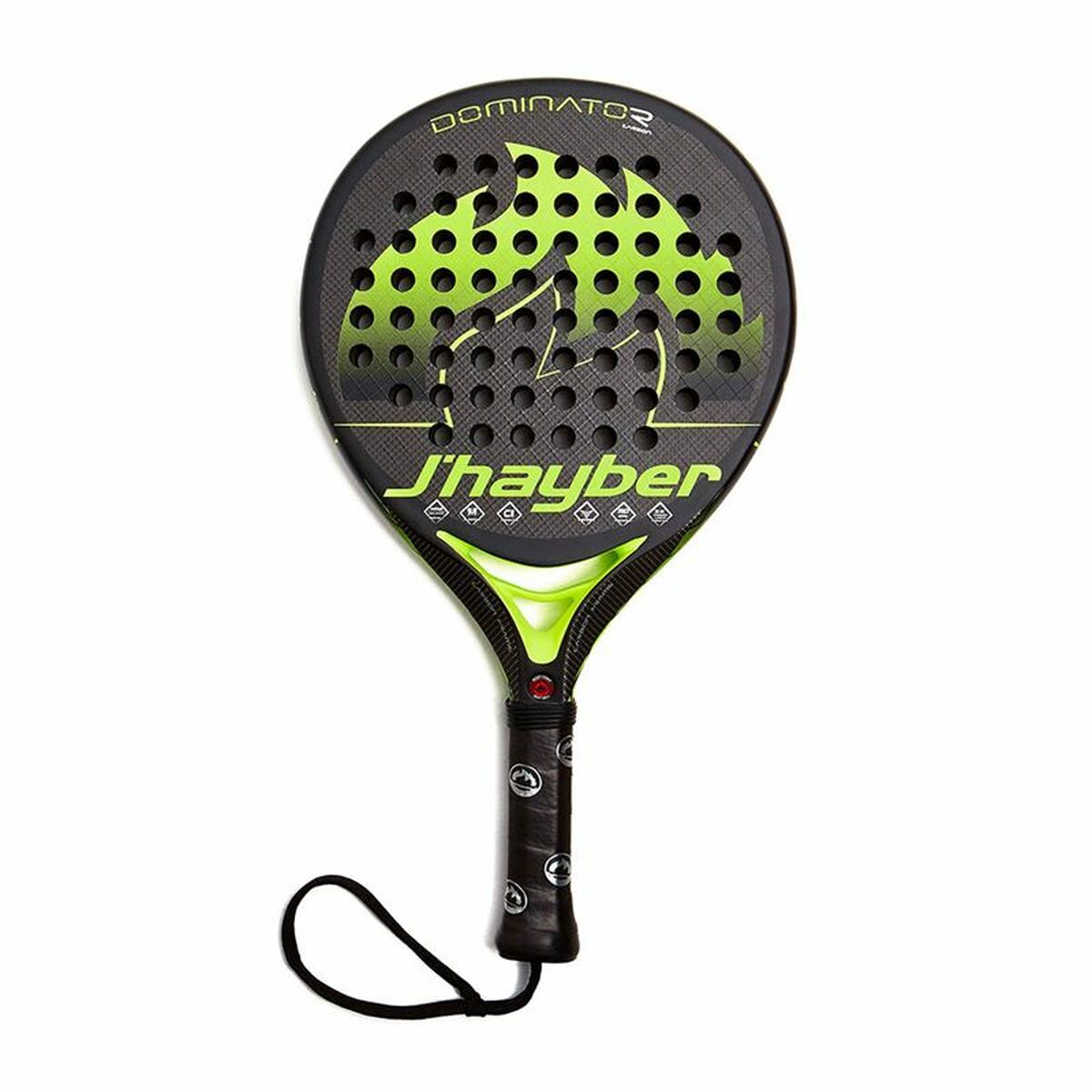 Padel Racket J-Hayber Dominator D3K Black - Padelspeed Padel, Squash & Tennis