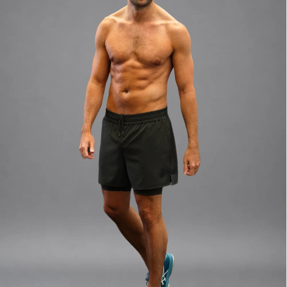 Men's Drybreak Advanced Olive Shorts (Right)