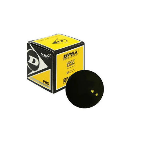 Squash Ball Dunlop Pro Double Yellow Dot (1 Ball)