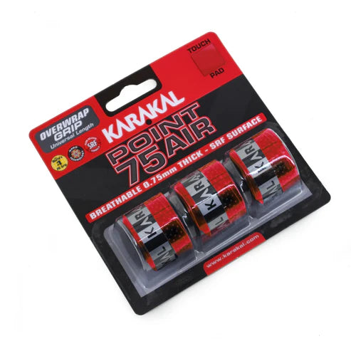 Karakal Point 75 Air Overwrap Grip (3 Pack)