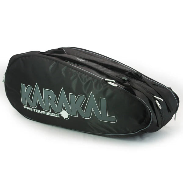 Bolsa de raqueta Karakal Pro Tour 2.1 Comp (borde blanco)