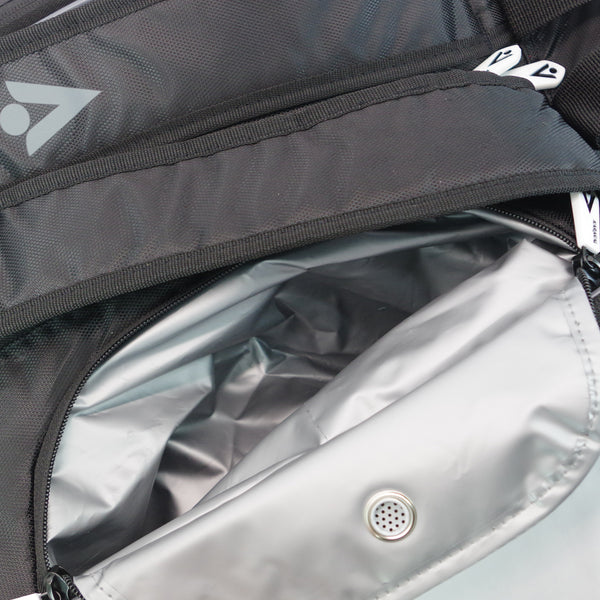Bolsa de raqueta Karakal Pro Tour 2.1 Comp (borde blanco)