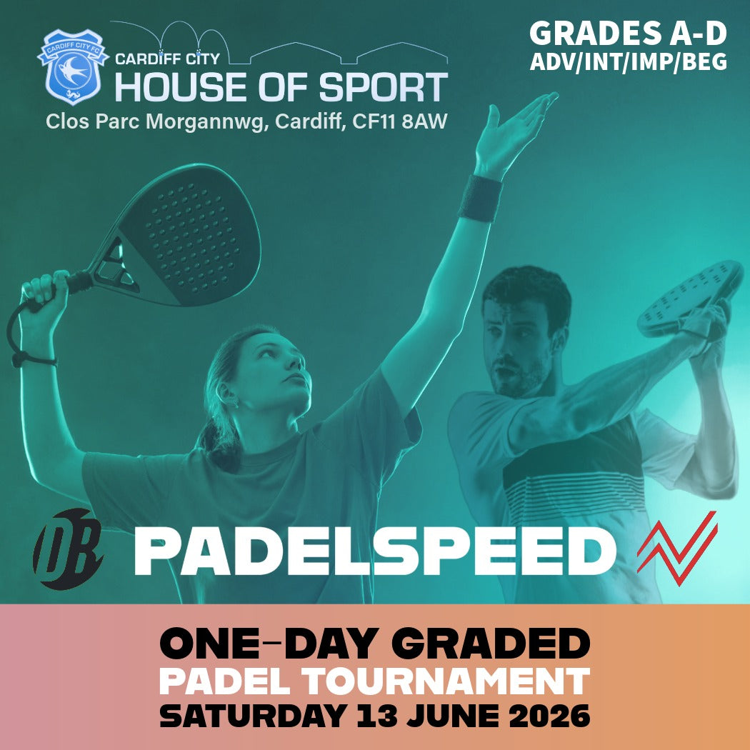 Torneo de Pádel Clasificatorio de un día (13 de junio de 2026, Cardiff): Grados A-D (Avanzado a Principiante)