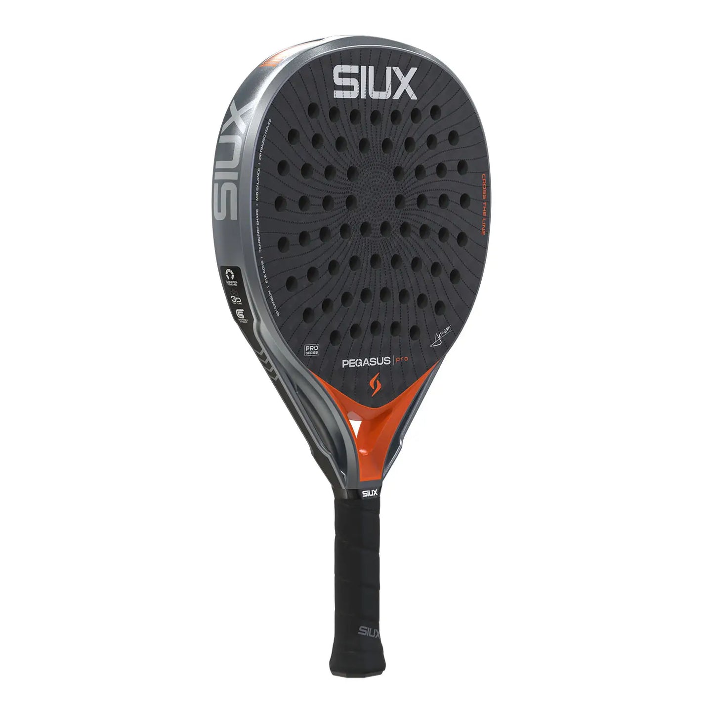 Padel Racket Siux Pegasus Pro Orange Pro by Alex Chozas (2026)