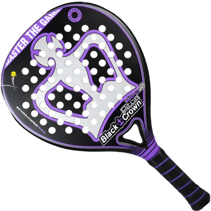 Padel Racket Black Crown Piton Nakano Soft - Padelspeed Padel, Squash & Tennis