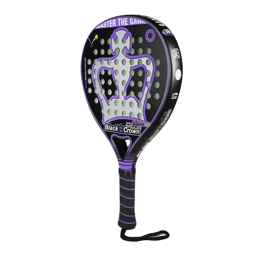 Padel Racket Black Crown Piton Nakano Soft - Padelspeed Padel, Squash & Tennis