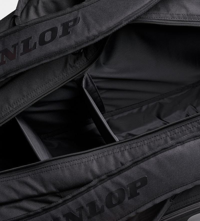 Racket Bag Dunlop 8-Racket Team (Black) - Padelspeed - UK padel and racket sports shop (Sports & Outdoors)