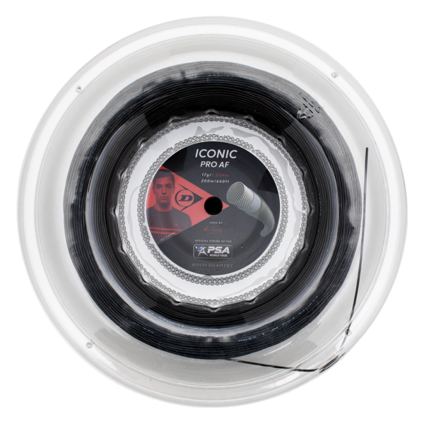Rolo de Corda de Squash Dunlop Iconic Pro AF 1.22mm (200m)