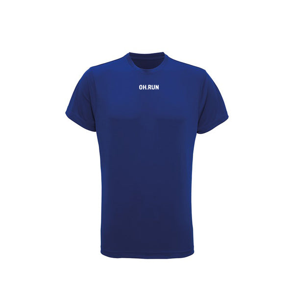 Men's Lightweight Athletic T-Shirt Overhill Eco Blue - Padelspeed Padel, Squash & Tennis