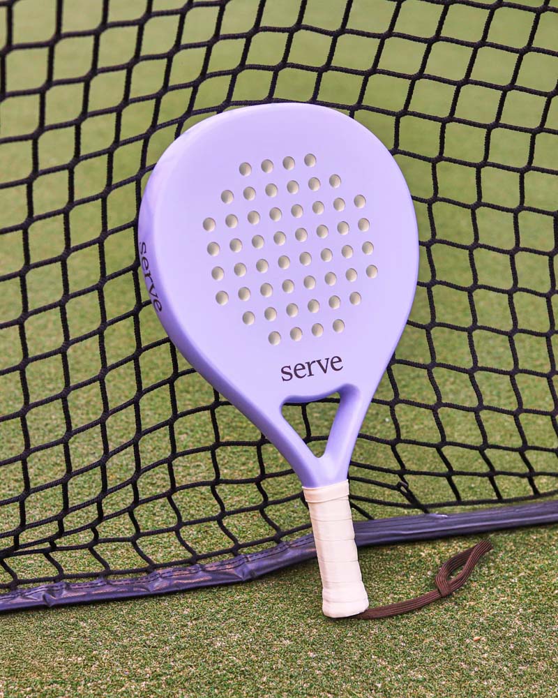 Padel Racket Serve Pastel Purple