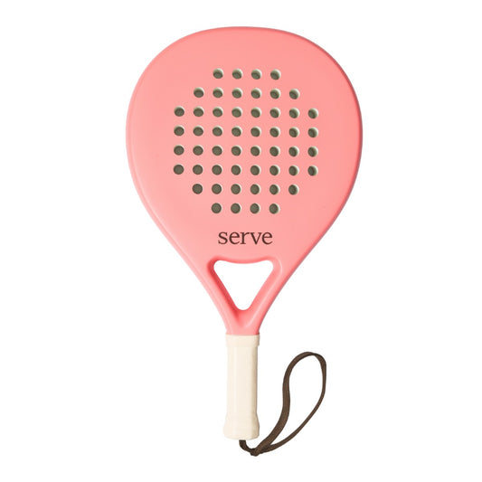 Padel Racket Serve Pastel Peach