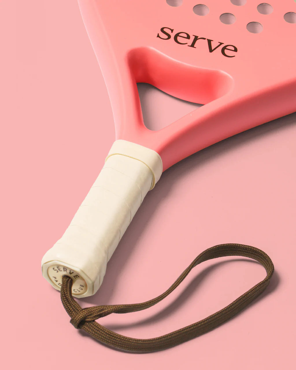 Padel Racket Serve Pastel Peach